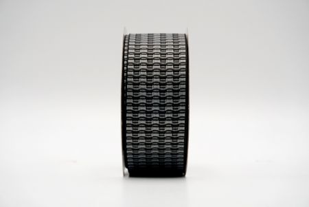 Black Unique Checkered Design Ribbon_K1750-001